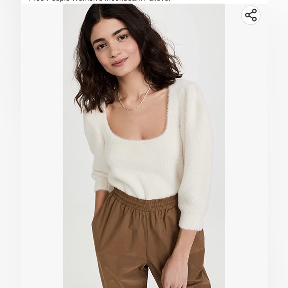 Free people square neck black sweater - Picture 10 of 12